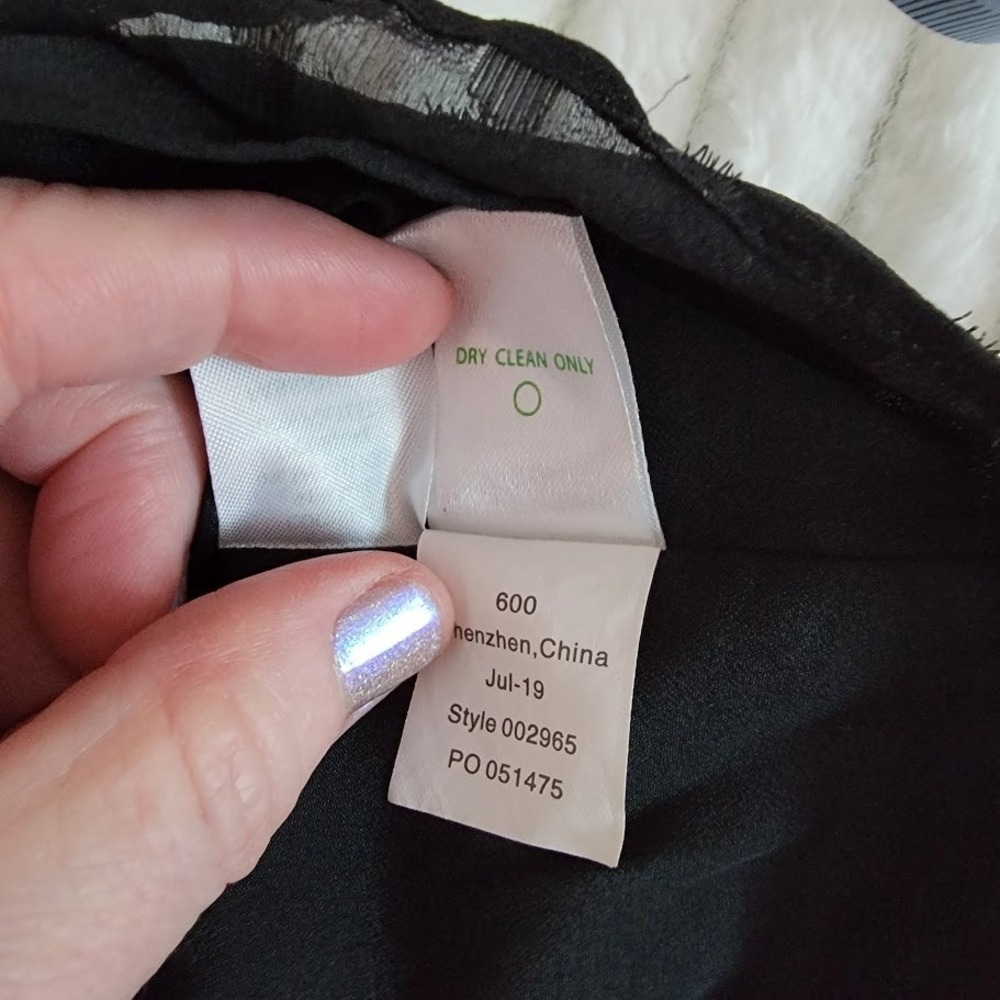 Lilly Pulitzer‎ Black Silk Metallic Cami Tank S Evening Quiet Luxury Top - Picture 5 of 9